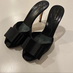 Kate Spade Satin Tuxedo Heels